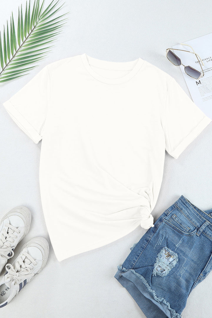 Levoire | Citrouille Col Rond T-shirt à Manches Courtes