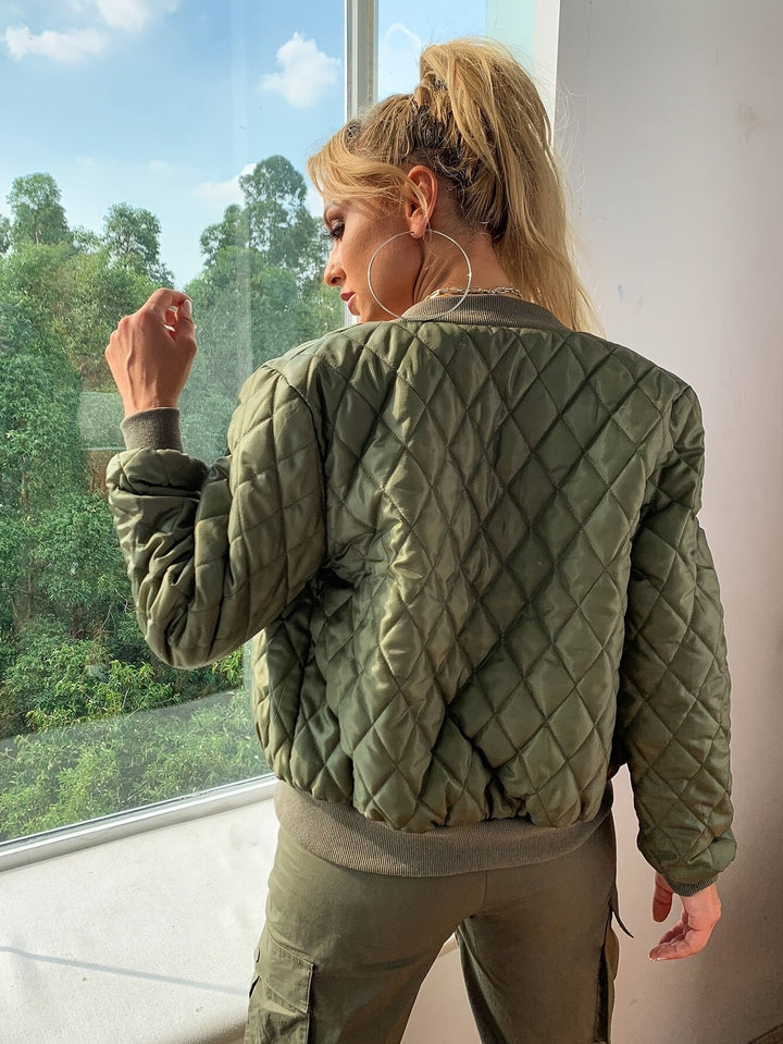 Levoire | Veste Bomber Matelassée En Couleur Unie