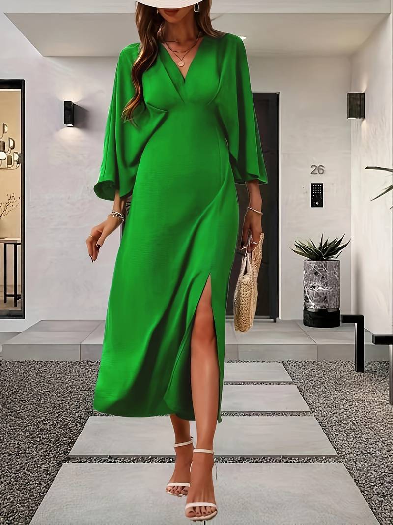 Levoire | Robe À Ligne A Avec Des Manches À Volants