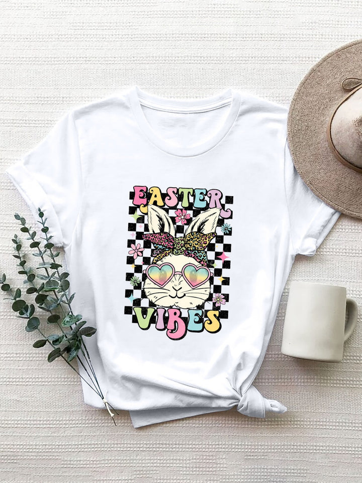 Levoire | AMBIANCE DE PÂQUES T-shirt à col rond K à manches courtes Blanc