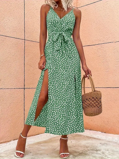 Levoire | Robe Débardeur Avec Décolleté En V Et Imprimé Intégral