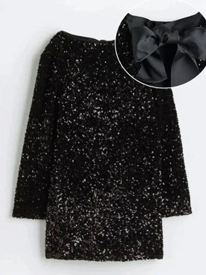 Levoire | Robe avec des paillettes pour femmes Noir