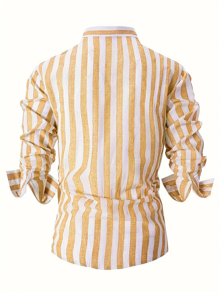 Levoire | Chemise À Manches Longues Rayée Pour Homme