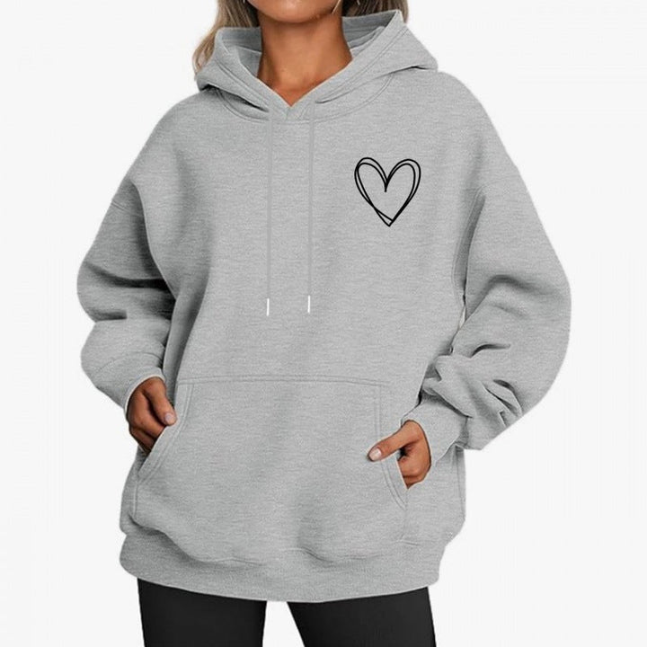 Levoire | Sweat À Capuche Décontracté Long Gris clair