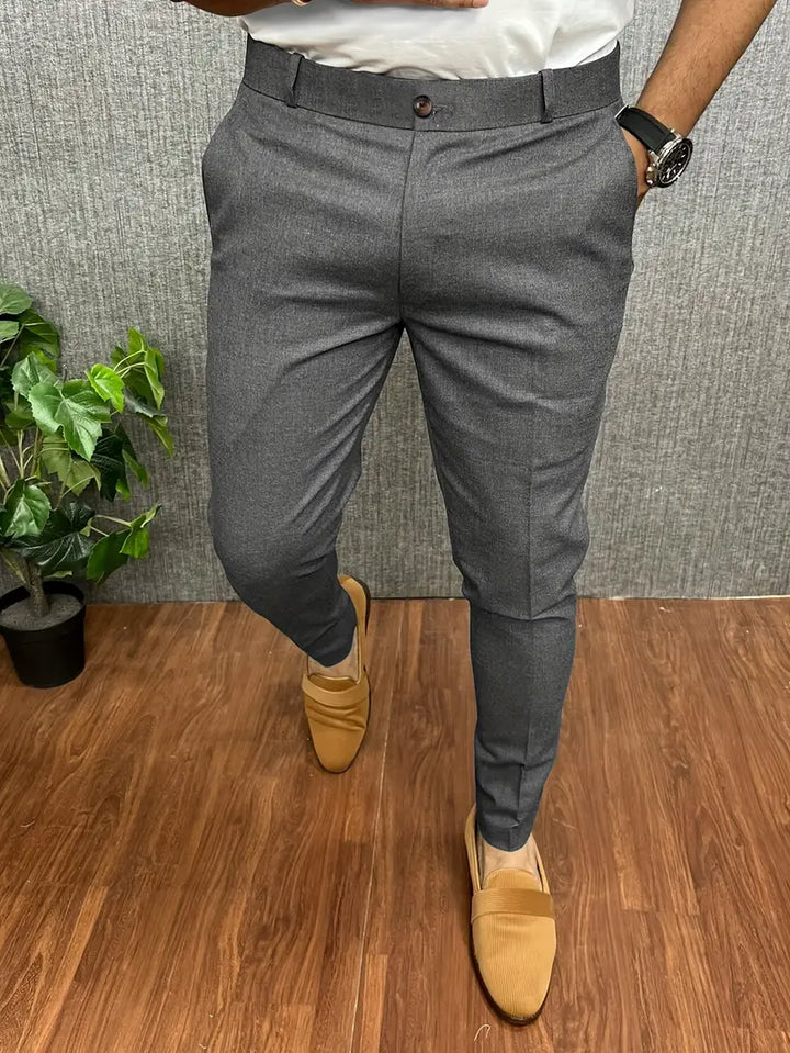 Levoire | Pantalon De Costume Semi-Formel Gris foncé