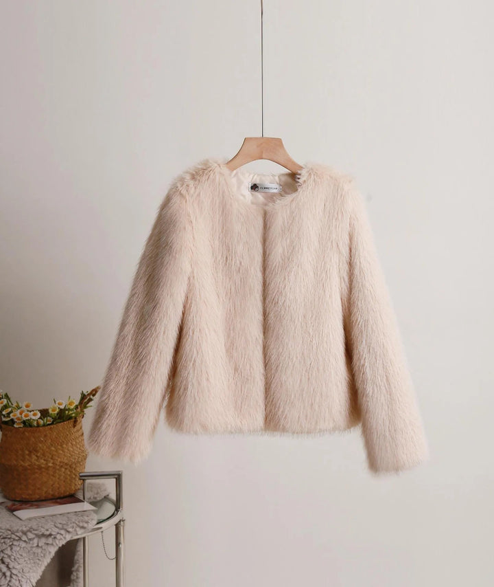 Levoire | Veste courte unie pour femmes Beige