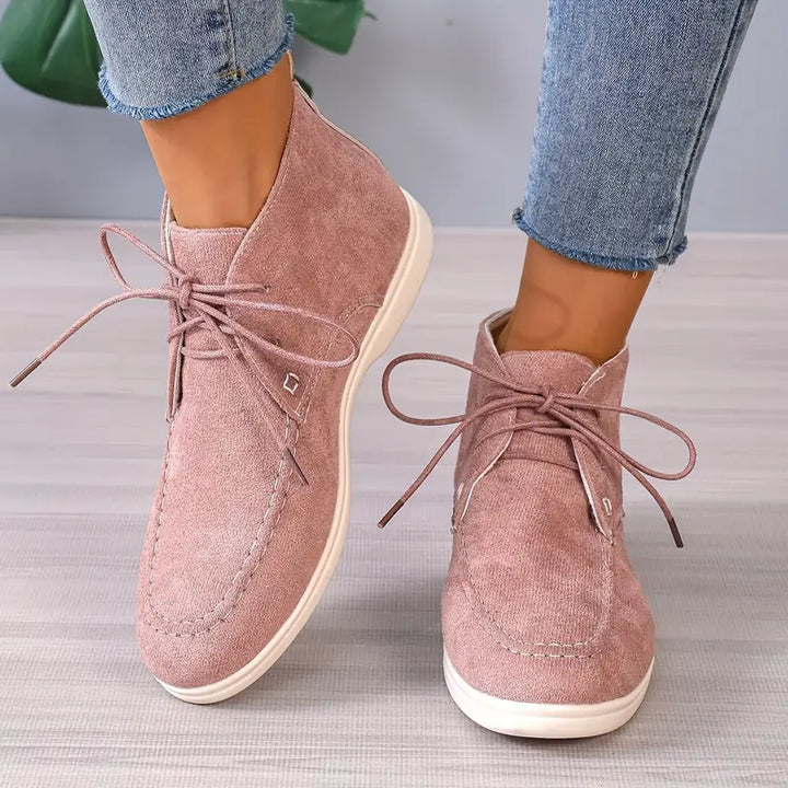 Levoire | Bottes Pour Femmes À Talon Plat Lilas clair