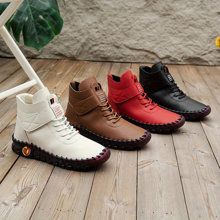 Levoire | Bottes Lisses Confortables Avec Tige En Fourrure Et Semelle Lisse