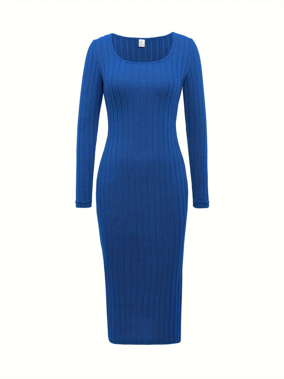 Levoire | Robe En Tricot Côtelé Avec Manches Longues Et Col Rond