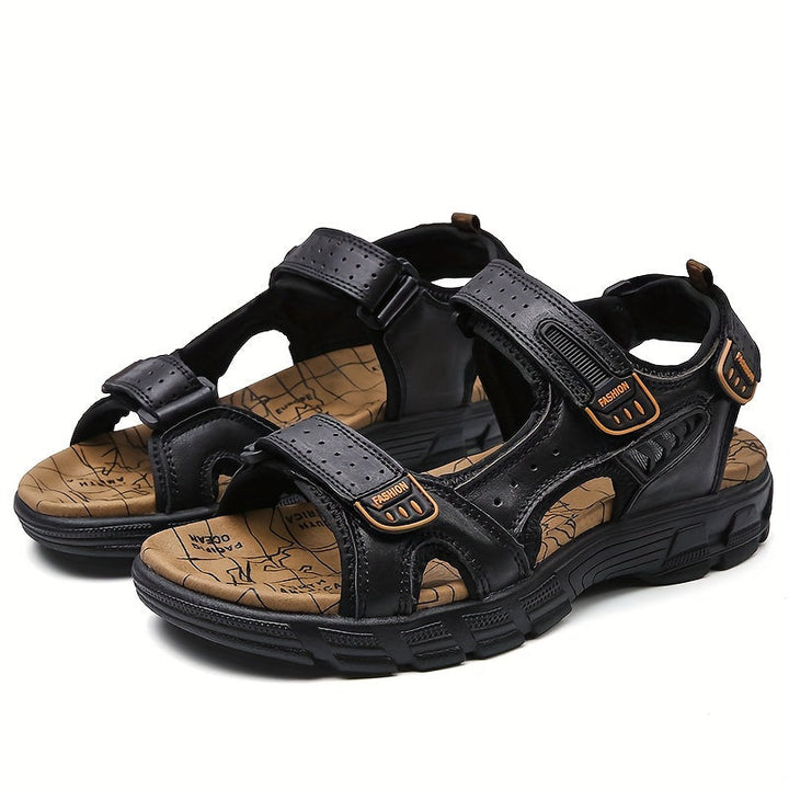 Levoire | Sandales En Cuir Avec Velcro