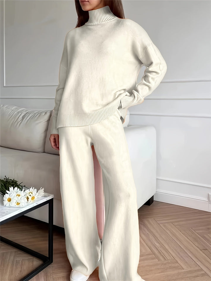 Levoire | Chemise Pull Pantalons Confortables Ensemble Deux Pièces