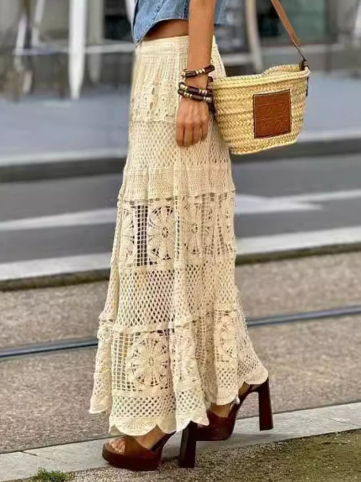 Levoire | Jupe Maxi À Trous Boho Chic & Élégante