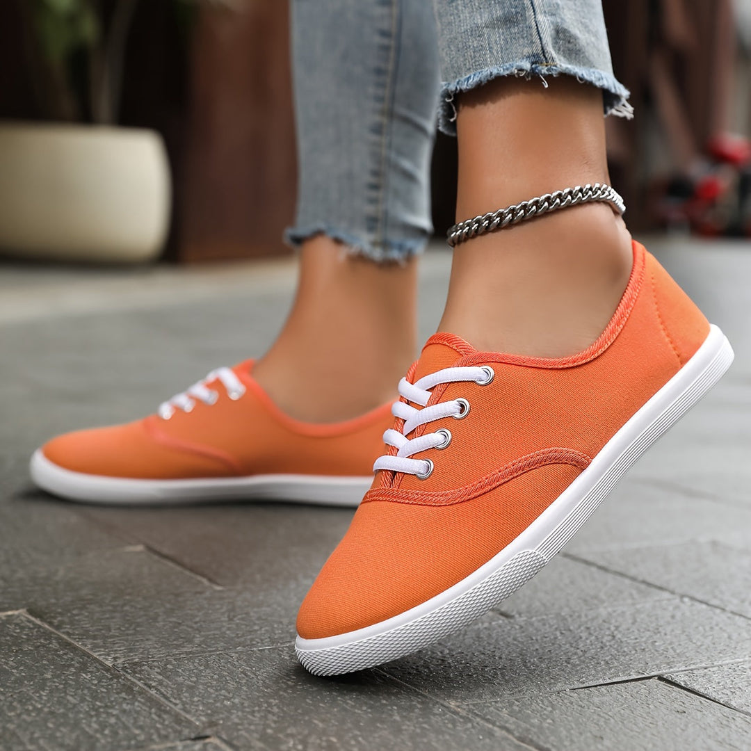 Levoire | Basses Chaussures En Toile Confortables Blanches