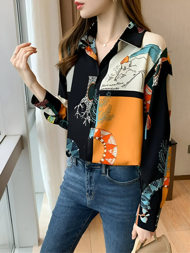 Levoire | Chemise De Récolte De Vin Avec Impression Naturelle