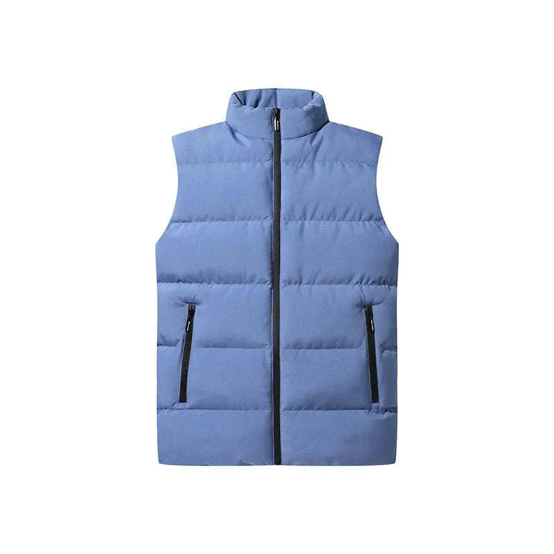 Levoire | Gilet pour hommes sans mélange avec fermeture éclair Sumusin bleu