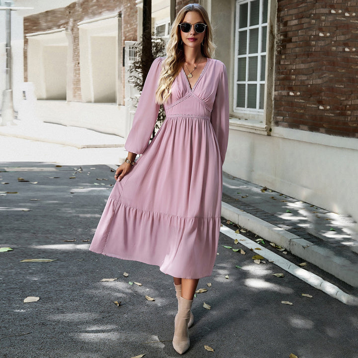 Levoire | Robe D'Automne Élégante Rosa