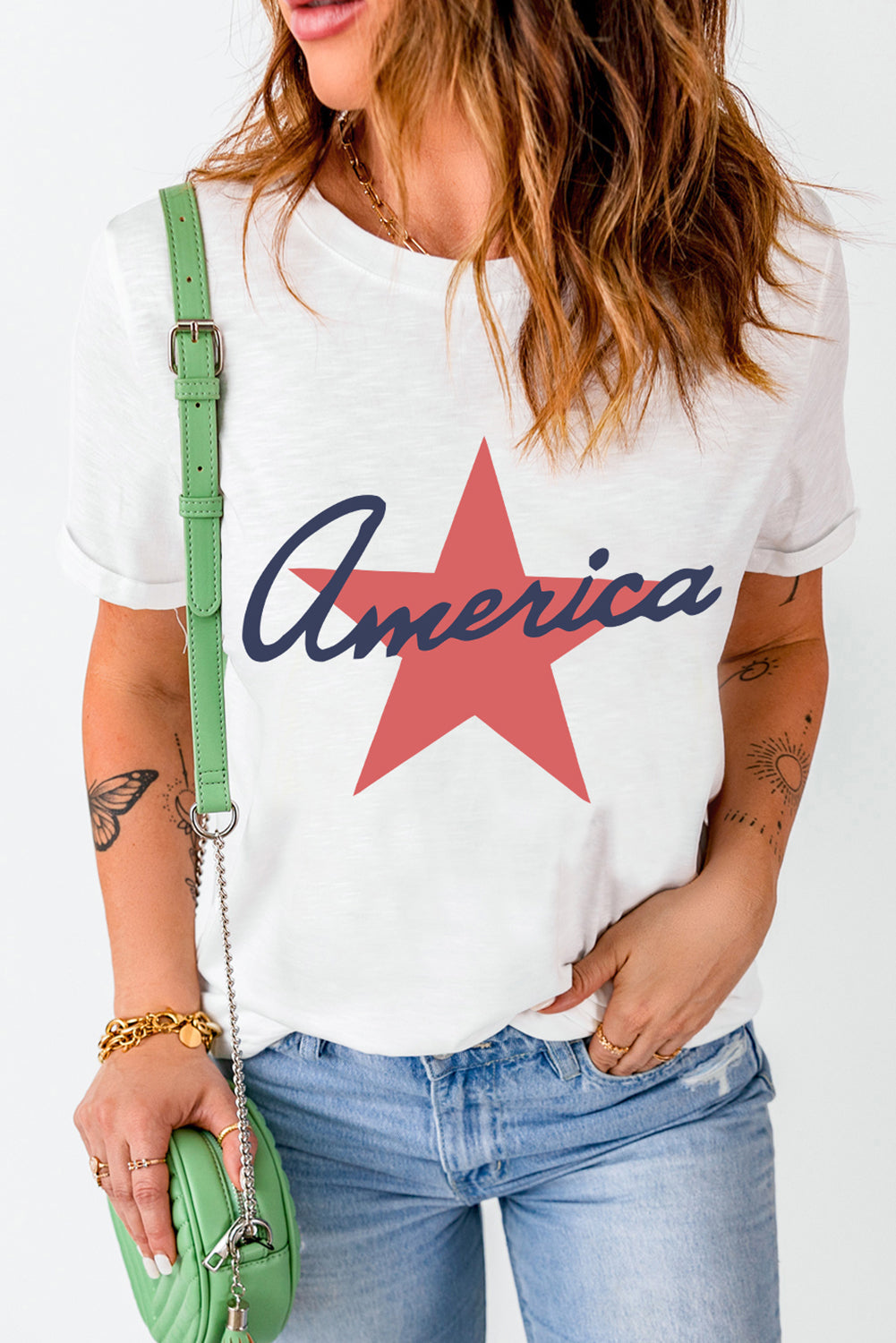 Levoire | Étoile Col rond Manches courtes T-shirt
