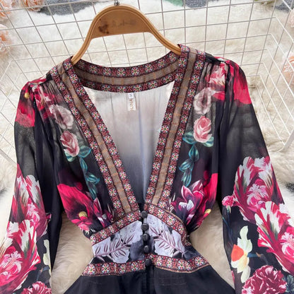 Levoire | Chiffon robe à ligne A