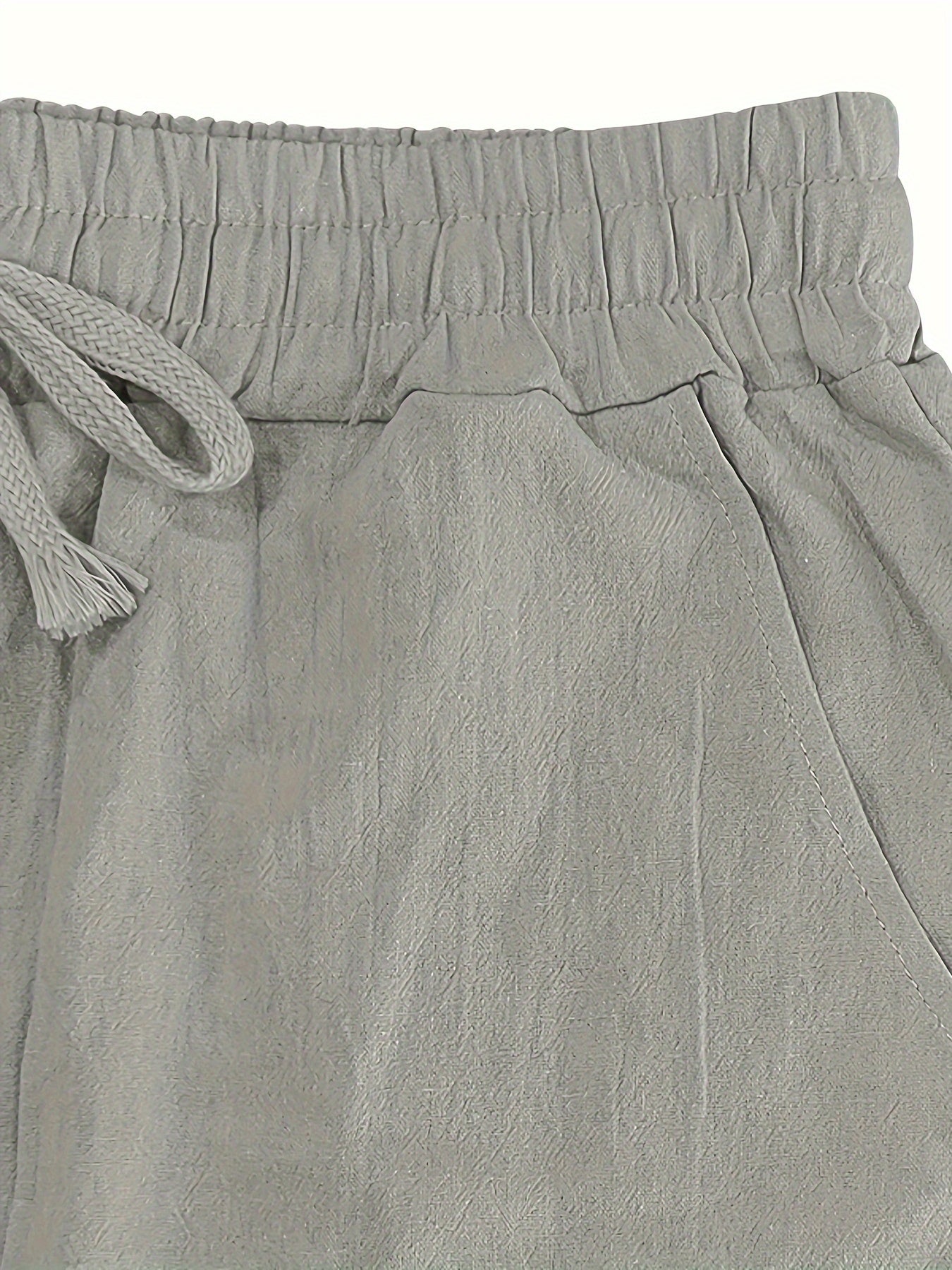 Levoire | Loisirs Coton Lin Pantalons Couleur Unie