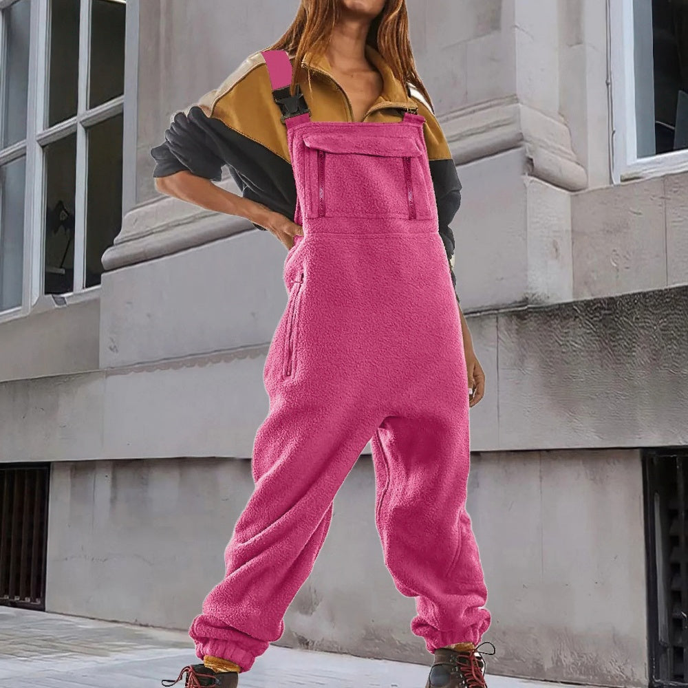 Levoire | Combinaison Confortable En Fibre Avec Bretelles Réglables Et Jambes Larges Rosa