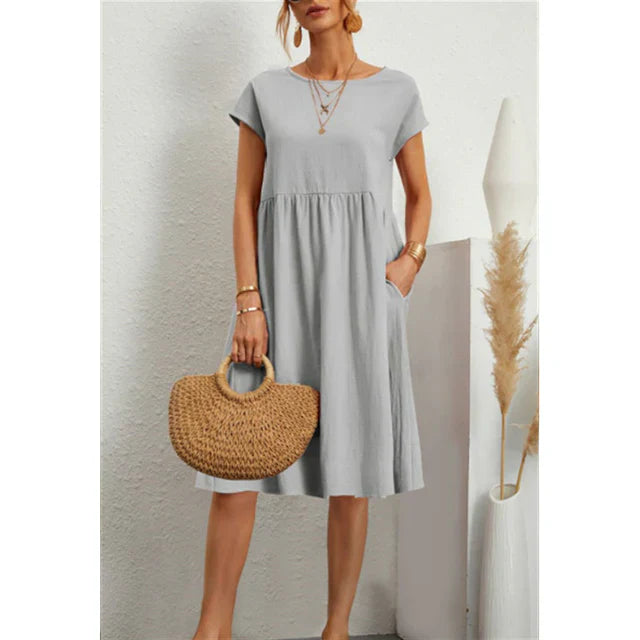 Levoire | Coupe Régulière - Robe En Jersey Gris