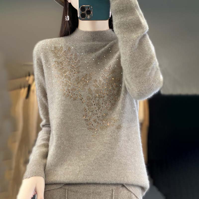 Levoire | En Tricot À Motif De Feuilles