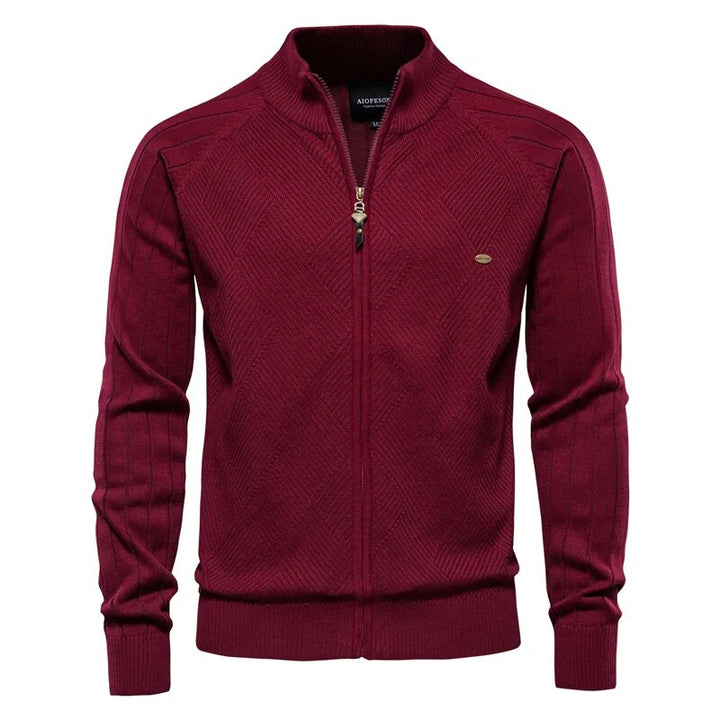 Levoire | Veste À Manches Longues Confortable Avec Fermeture Éclair Rot