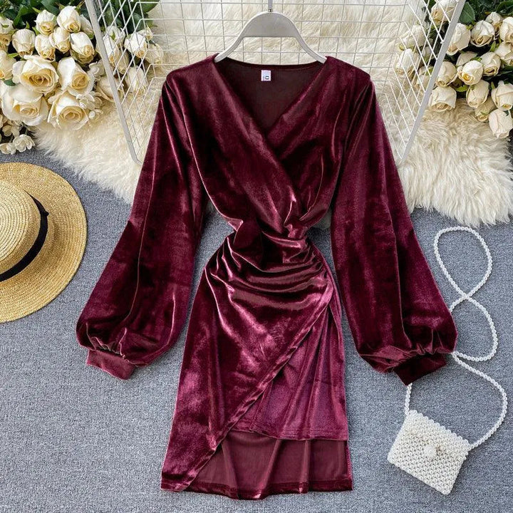 Levoire | Robe plissée sexy sur les hanches Lila