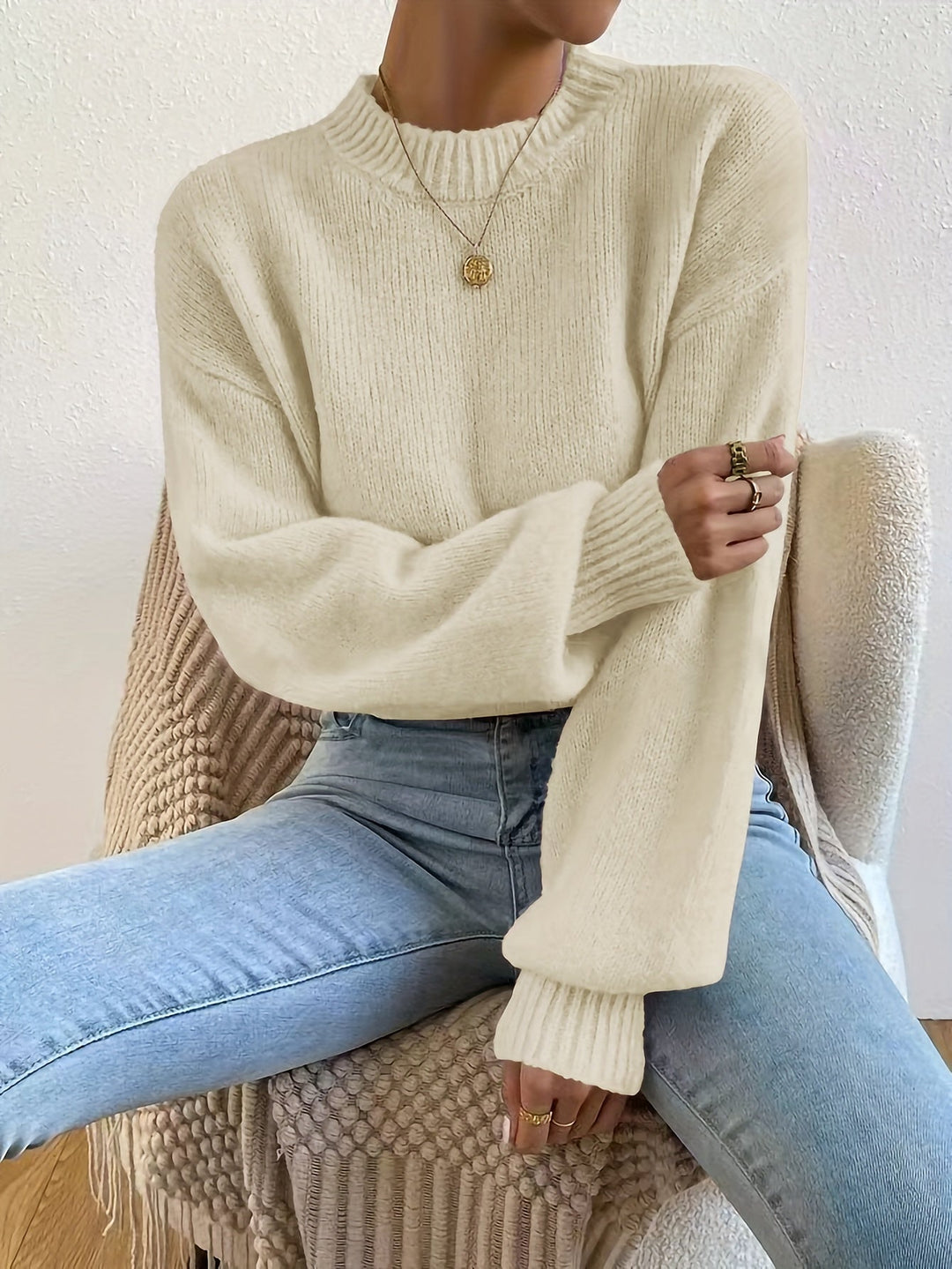 Levoire | Superbe Pull Avec Des Manches Lanternes