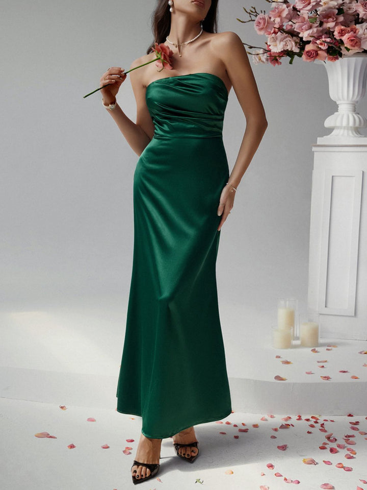 Levoire | Robe Maxi Tube Drapée Sans Manches