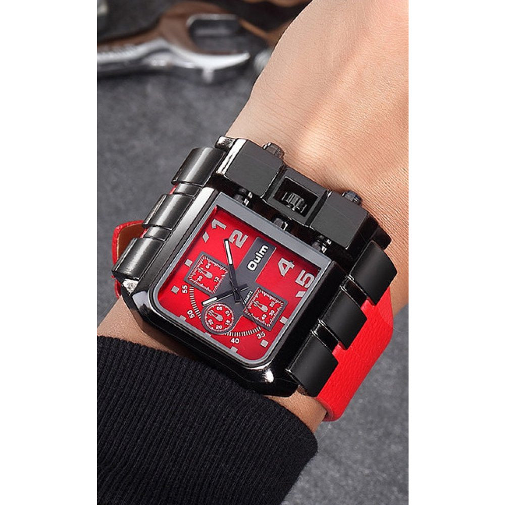 Levoire | à Quartz avec bracelet en cuir - Livraison offerte