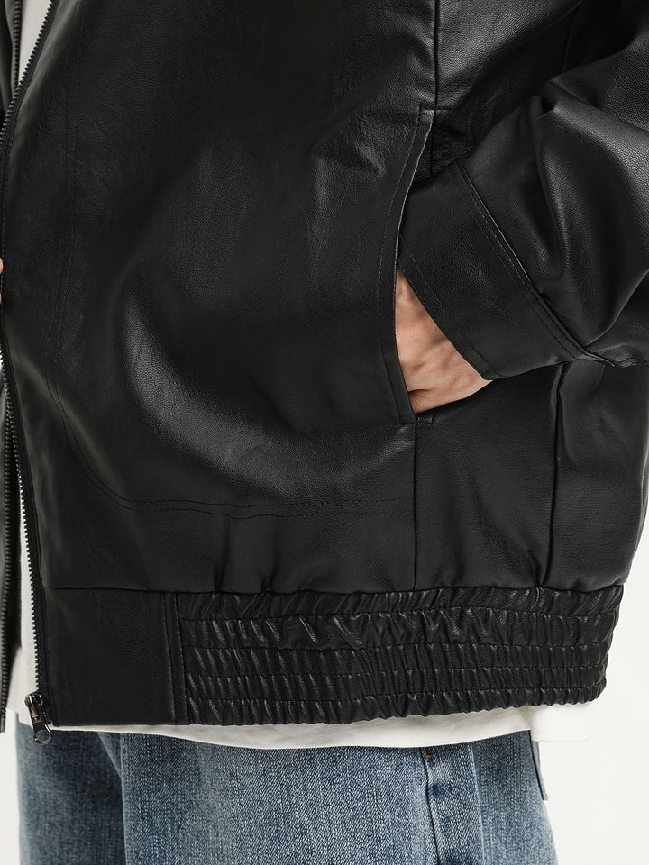 Levoire | Veste Pour Hommes En Cuir Pu Élégant