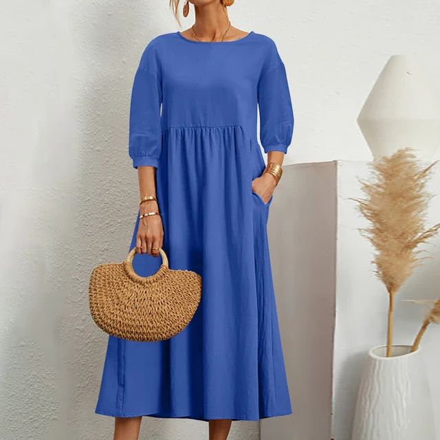 Levoire | Chic Élégant Robe Bleu