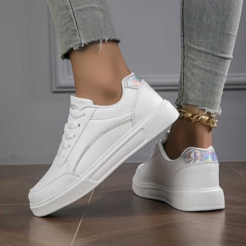 Levoire | Baskets À Plateforme Avec Lacets Blanc argent