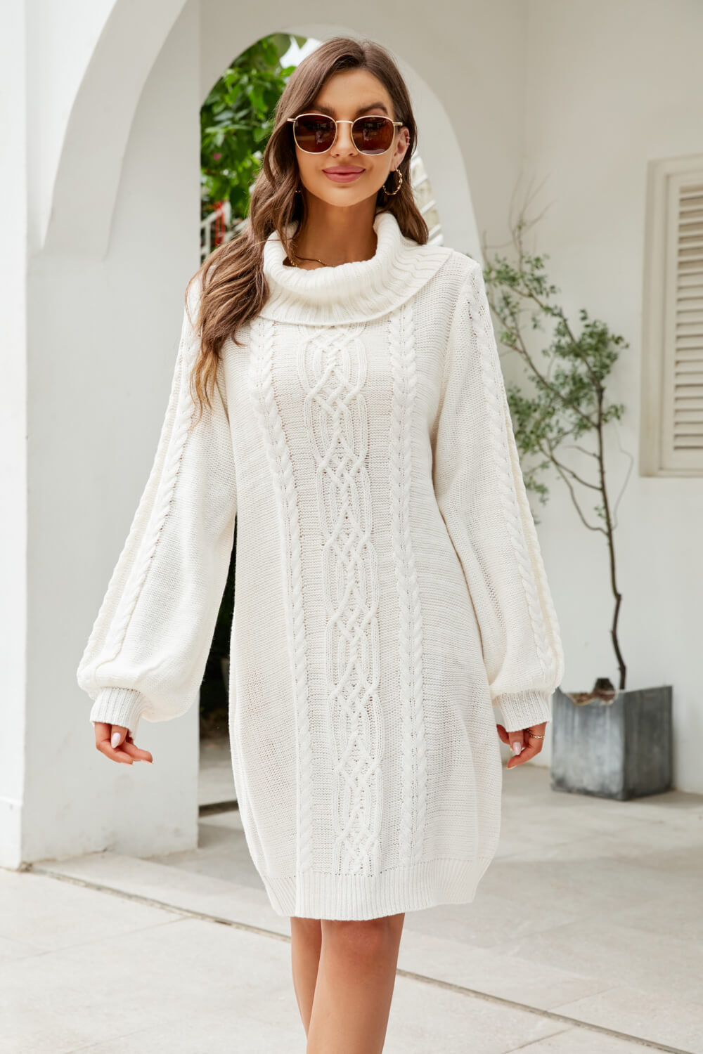 Levoire | Mélange De Coton Tricoté À Col Avec Manches