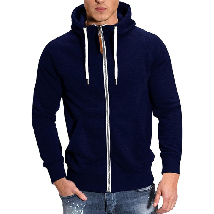 Levoire | Gilet À Capuche Stylé Pour Hommes Bleu marine