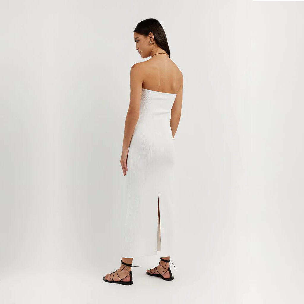 Levoire | Robe Longue Sans Bretelles En Maille