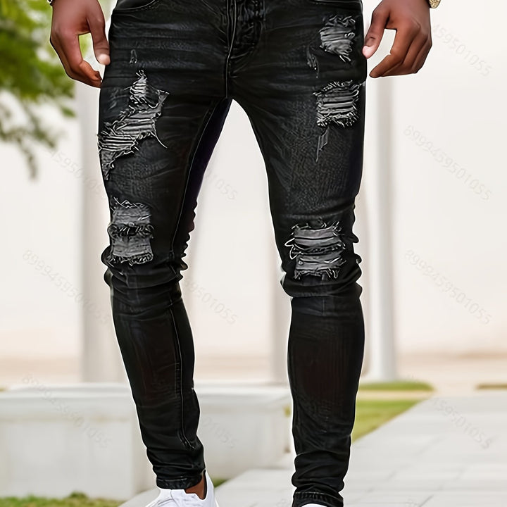 Levoire | Jean Slim Fit Déchiré Pour Hommes