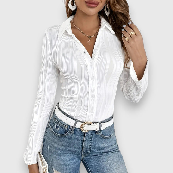 Levoire | Blouse Aérée Avec Col Montant