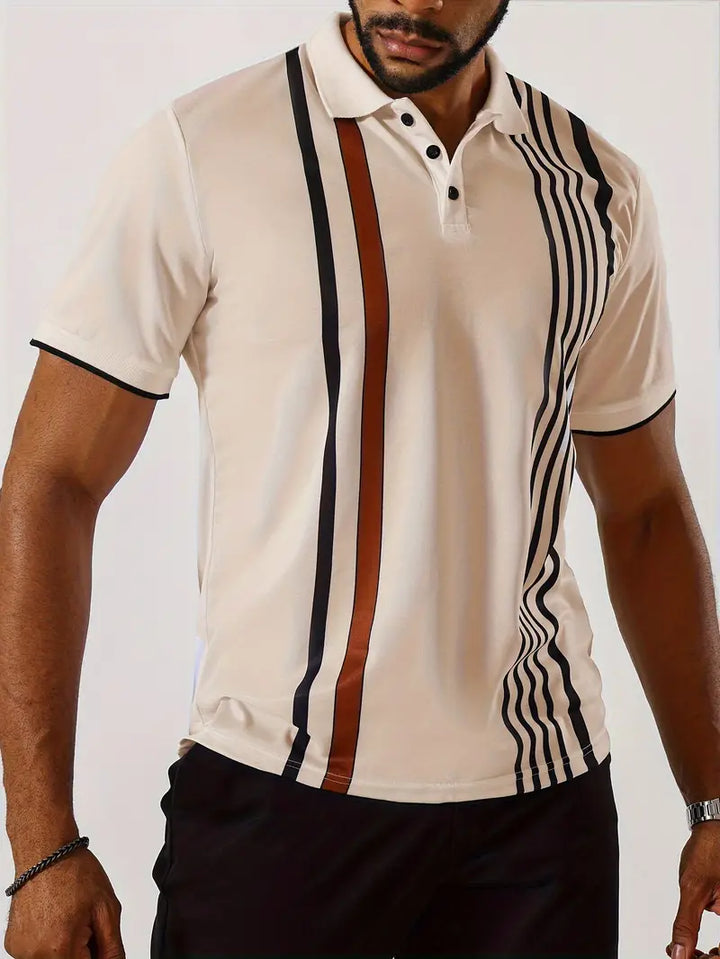 Levoire | T-Shirt Avec Motif De Rayures Rétro Verticales