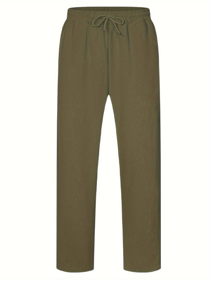 Levoire | Pantalons Décontractés Pour Hommes En Coton Et Lin