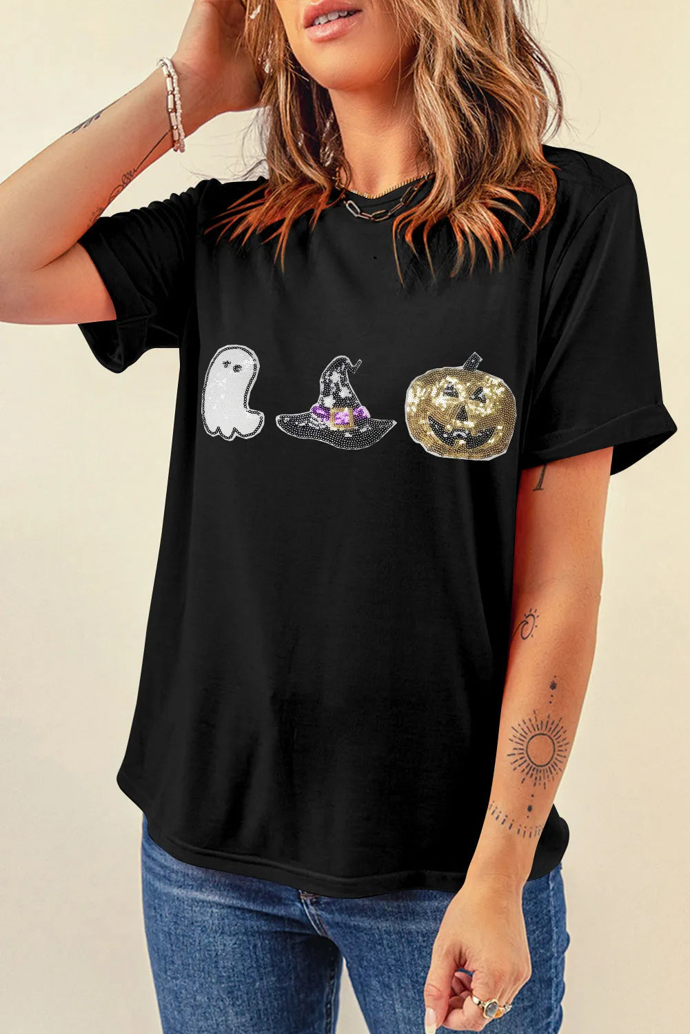 Levoire | Imprimé en nacre Col rond Manches courtes T-shirt Must