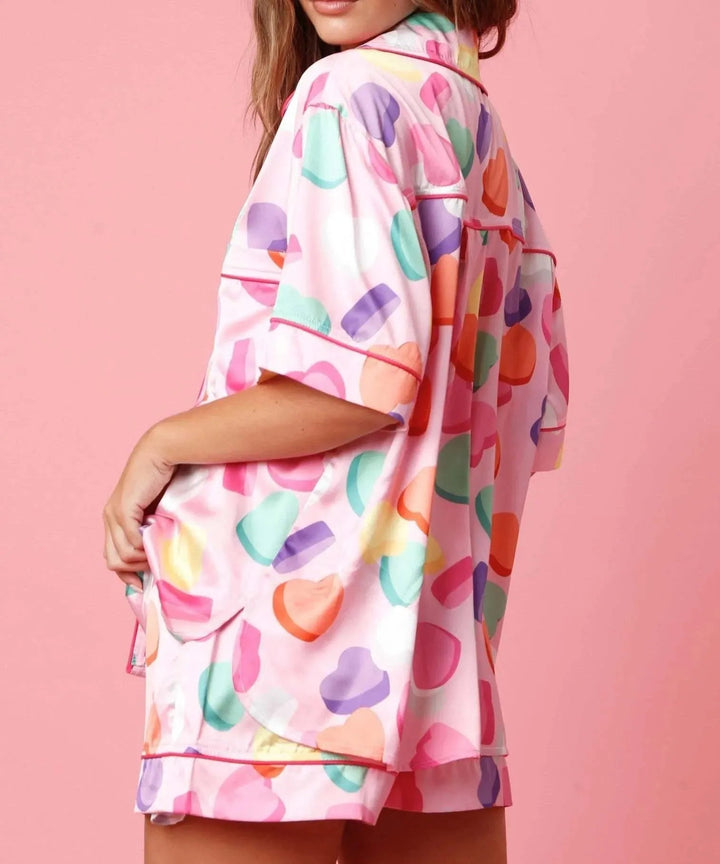 Levoire | Ensemble de nuit satin à deux pièces pour femmes