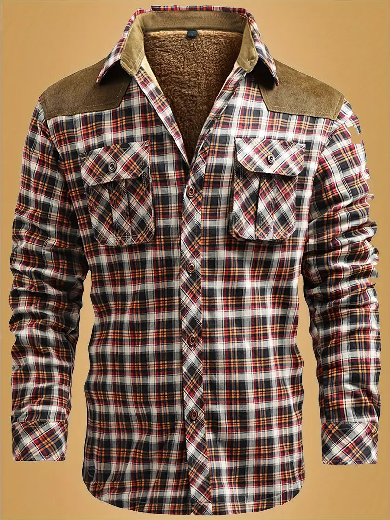 Levoire | Design Hivernal Élégant À Carreaux Marron