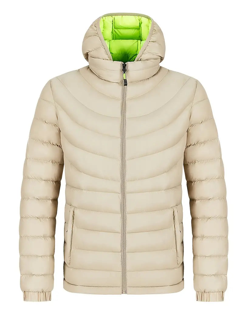 Levoire | Veste Matelassée Avec Col Montant Khaki