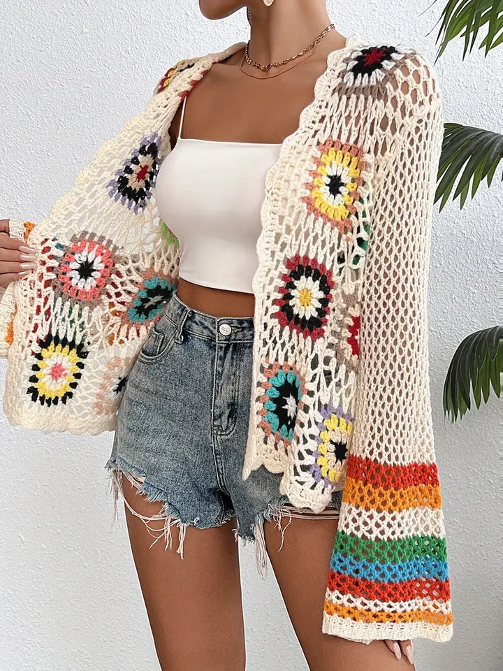 Levoire | Pull Élégant À Col V Tricot Avec Devant Ouvert