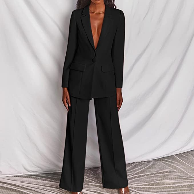 Levoire | Ensemble Stiletto 2 Pièces Au Design Classique Noir