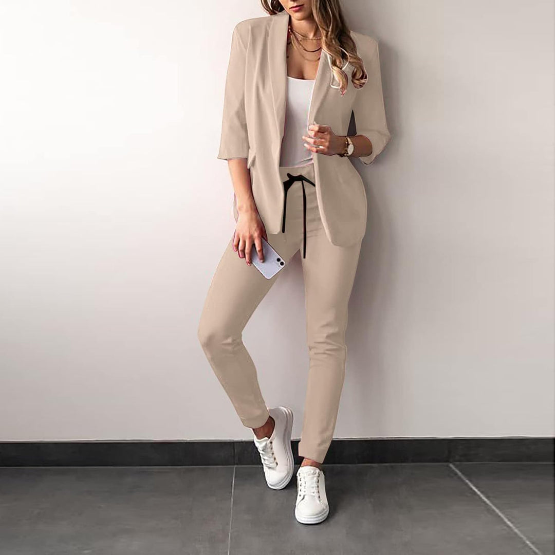 Levoire | Blazer Et Pantalon Stylé Pour Femmes Khaki