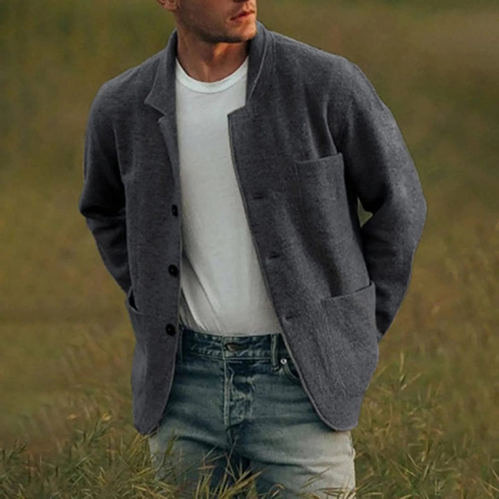 Levoire | Rento Veste À Manches Longues Avec Boutons Gris foncé