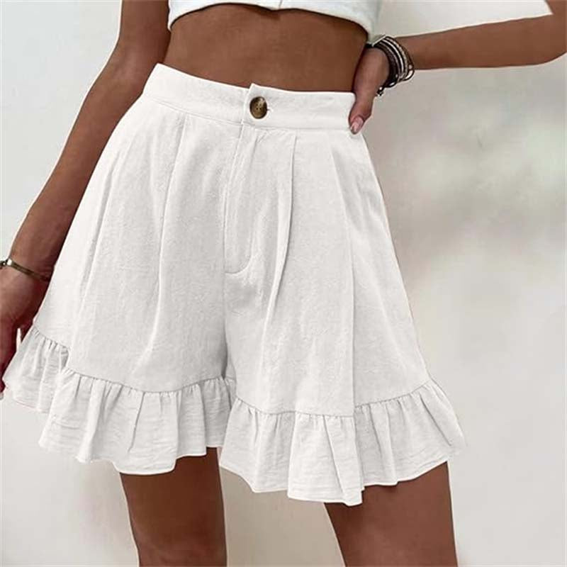Levoire | Shorts Avec Ourlet Froncé Blanc (Quasi épuisé)